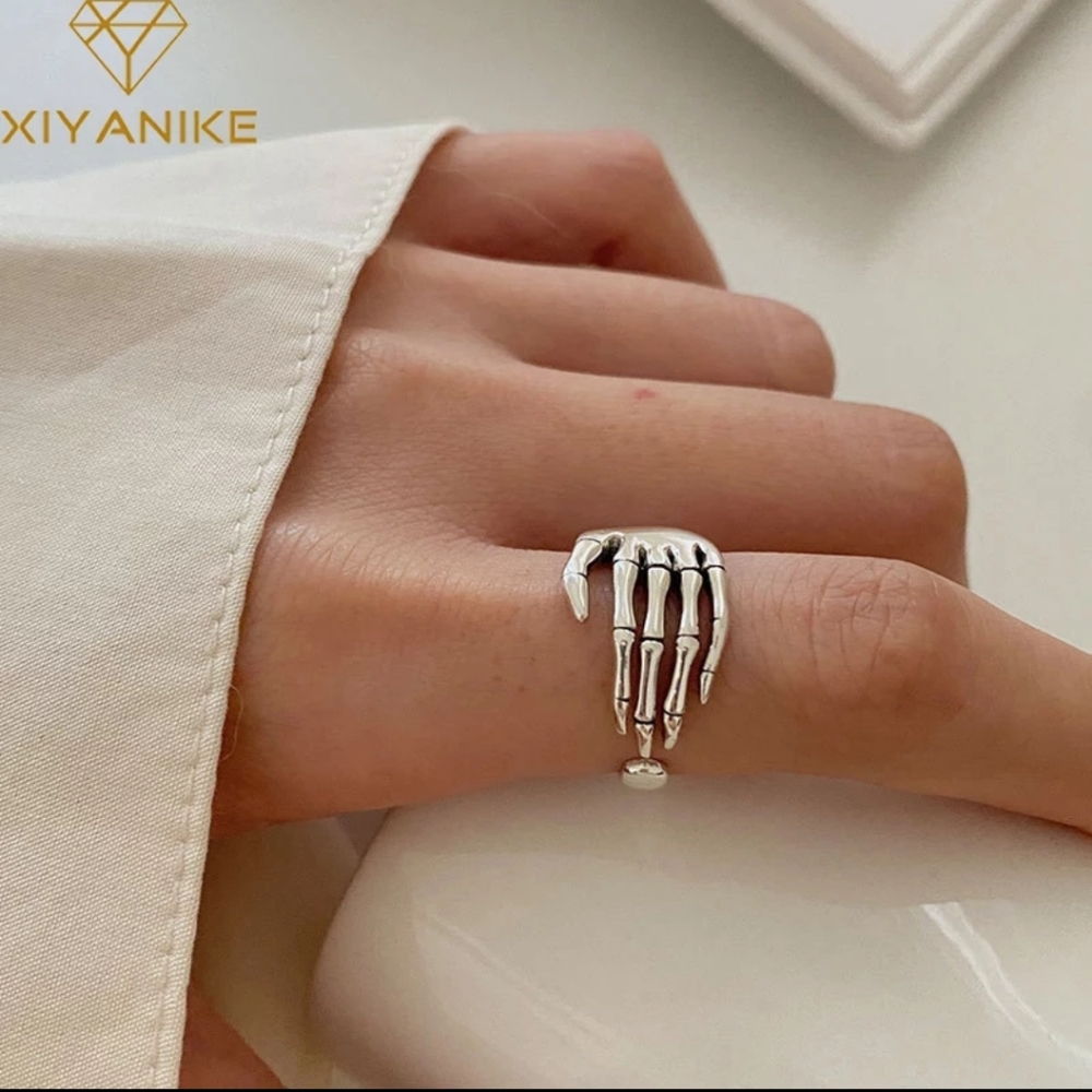 Sterling Silver Skeleton Ring - Picture 4 of 4